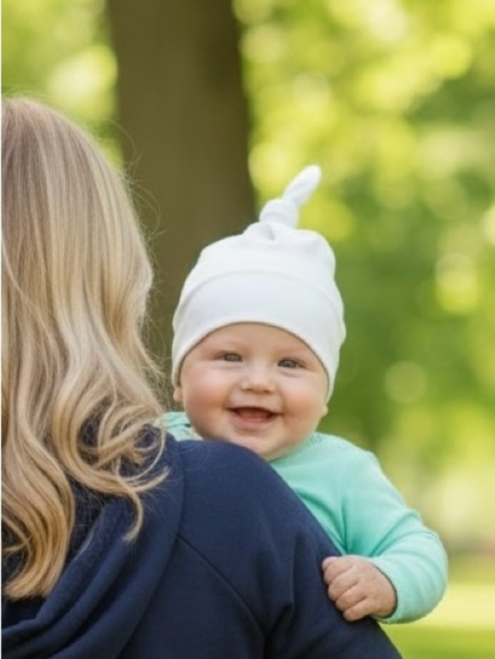 3/$10 NWOT American Apparel Organic Cotton Baby Hats - White